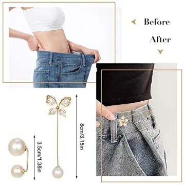 FRIUSATE 15-Piece Pearl Brooch Pins for Women and Girls