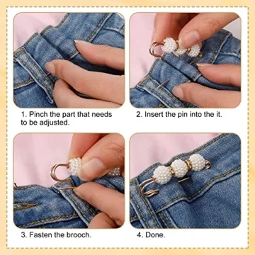 FRIUSATE 15-Piece Pearl Brooch Pins for Women and Girls