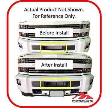 Merica Edition Bumper Grille Insert for Chevy Silverado 2015-2019