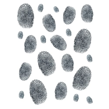 Fun and Versatile Fingerprints Peel 'N Place Stickers