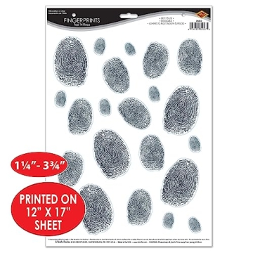 Fun and Versatile Fingerprints Peel 'N Place Stickers