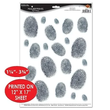 Fun and Versatile Fingerprints Peel 'N Place Stickers