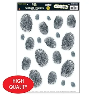 Fun and Versatile Fingerprints Peel 'N Place Stickers