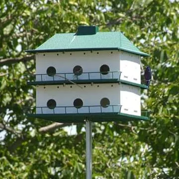 BestNest 12-Room Two-Story Purple Martin House with Decoys