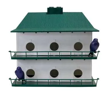 BestNest 12-Room Two-Story Purple Martin House with Decoys