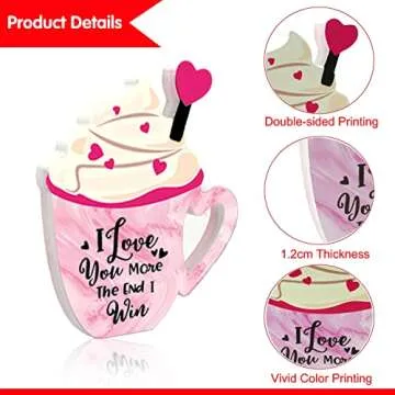 Charming Wood Coffee Signs for Valentine's Day Celebration