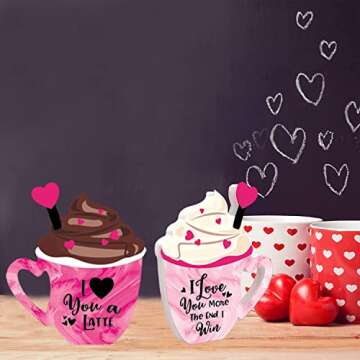 Charming Wood Coffee Signs for Valentine's Day Celebration