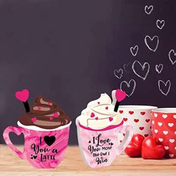 Charming Wood Coffee Signs for Valentine's Day Celebration