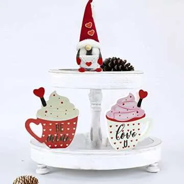 Charming Wood Coffee Signs for Valentine's Day Celebration