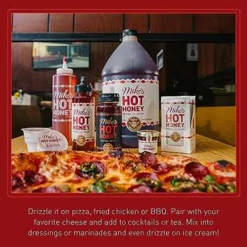 Mike's Hot Honey, America's #1 Brand of Hot Honey, Spicy Honey Infused with Chili Peppers, Certifiied-Kosher, Gluten-Free, Paleo-Friendly, Sweet Heat, Perfect for Hot Sauce Lovers (192oz Jug, 1 Pack)