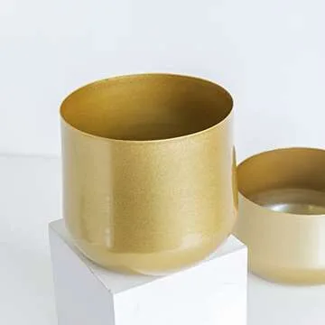 Stylish Kingrol Gold Planters for Elegant Home Decor