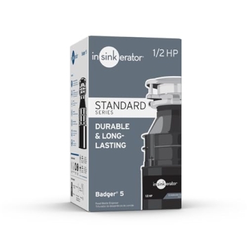InSinkErator Badger 5 1/2 HP Garbage Disposal - Efficient & Quiet