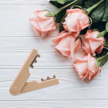 Zakrafo 4PCS Rose Thorn Stripper Tool Florist Supplies Flower Stem Cutter Pruners for Gardening and Flower Arrangement