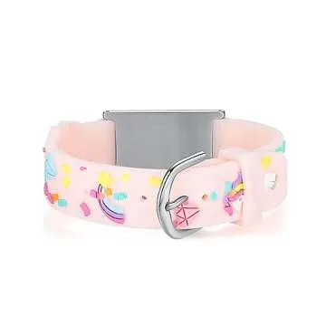 LinnaLove Cartoon Medical Alert ID Bracelets for Kids