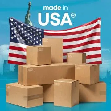 Medium Moving & Shipping Boxes 18 x 12 x 8 inches (5-Pack) - Extra Strength 200 lb vs Regular Box - Corrugated Durable Cardboard Moving Boxes - Packaging Box - Moving Boxes Heavy Duty by IDL Packaging