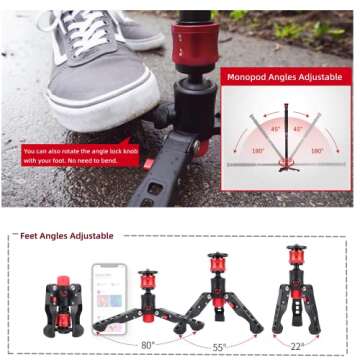 Lightweight IFOOTAGE Cobra 2 A150S Monopod - 59" Adjustable