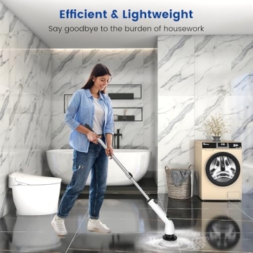 Effortless Cleaning with KEIMI Electric Spin Scrubber