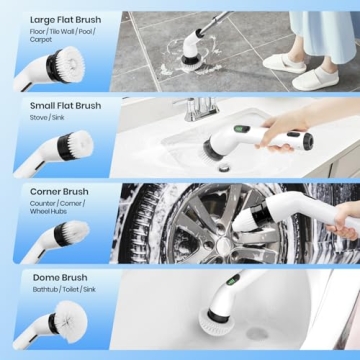 Effortless Cleaning with KEIMI Electric Spin Scrubber