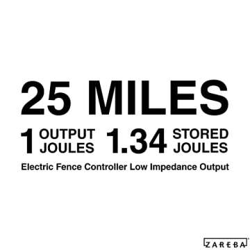 Zareba EDC25M-Z 25-Mile Battery Operated Low Impedance Electric Fence Charger