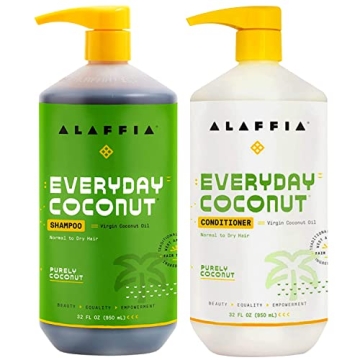 Alaffia Coconut Shampoo & Conditioner for Healthy Hair