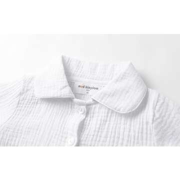Mud Kingdom Cotton Baby Boys Pajamas Button Down Sleepwear Set