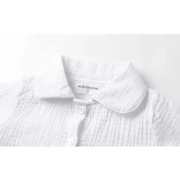 Mud Kingdom Cotton Baby Boys Pajamas Button Down Sleepwear Set