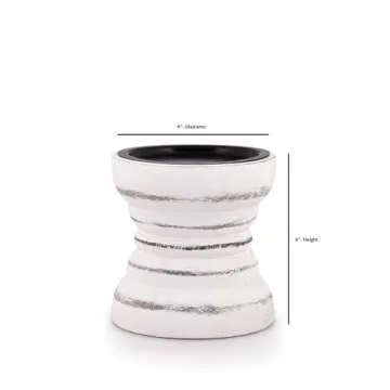 Rustic Wood Candle Holder for Home Decor Perfect Gift