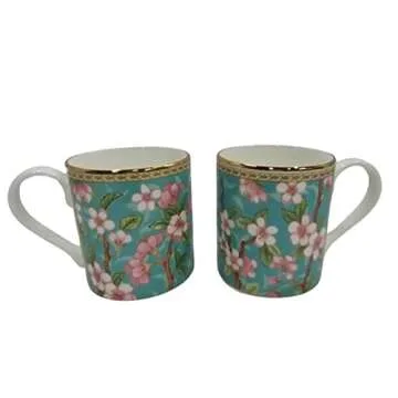 Roy Kirkham Cherry Blossom Mug Set - Elegant Design for Tea & Coffee Lovers