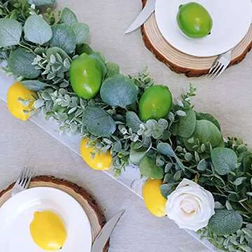 Winlyn 28 PCS Artificial Lemons - Lifelike Decoration
