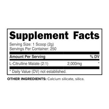 PrimaForce L-Citrulline Malate Powder, Unflavored Pre Workout Supplement, 500 grams - Energy Support...