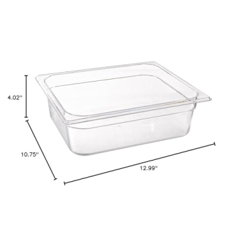 Rubbermaid Cold Food Insert Pan - 1/2 Size, 4” Deep