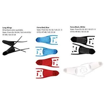 Leaderfins Sky Freediving and Spearfishing Fins (Medium Stiffness, EU 45-46 / US 11-12)