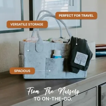 Parker Baby Diaper Caddy Organizer for Nursery and Car