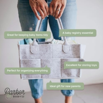 Parker Baby Diaper Caddy Organizer for Nursery and Car