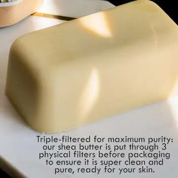 Raw Shea Butter - 100% Pure African Shea Butter for Hair and Body | Unrefined Moisturizer for Extrem...