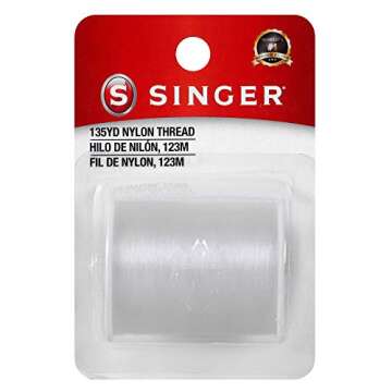 Singer Clear Invisible Nylon Thread for Crafting
