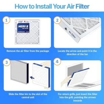 MERV 8 Filter King 15.5x19.5x1 Air Filters 4-Pack