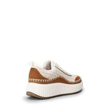 DREAM PAIRS Women Chunky Arch Comfortable Casual Platform Fashion Sneakers.,Size 7,Brown Beige,SDFN2379W