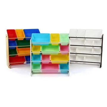 Humble Crew White Pastel Kids Toy Storage Organizer