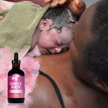 Mountain Meadow Herbs Gentle Birth for Birth Prep/Labor Prep, Fast Acting Liquid Herbal Extract for Childbirth Support w/o Blue Cohosh - 4oz