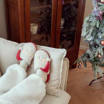 XIXITIAO Christmas Slippers for Cozy Winter Warmth