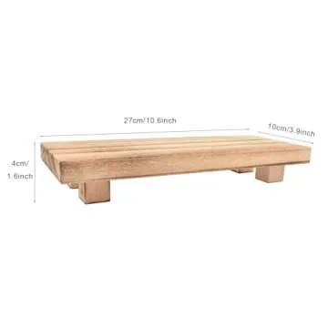 NADESSA Paulownia Wood Riser - Decorative Stand for Home Decor, Kitchen & More