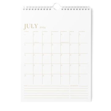 Karto Wall Calendar 2024-2025 - Vertical 8.5x11 inch - Minimalist Design