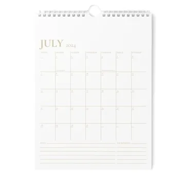 Karto Wall Calendar 2024-2025 - Vertical 8.5x11 inch - Minimalist Design