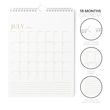 Karto 2024-2025 Wall Calendar - Stylish and Functional