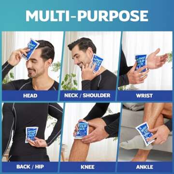 Instant 50 Pack Ice Cold Compress for Injury Relief