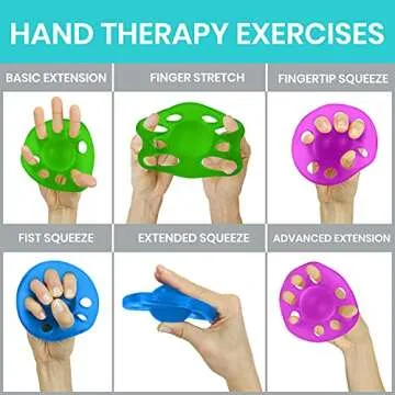 Vive Finger Exerciser for Strength & Therapy - 3 Pack Set