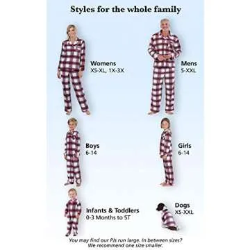 Family PajamaGram Christmas Pajamas in Fireside Plaid
