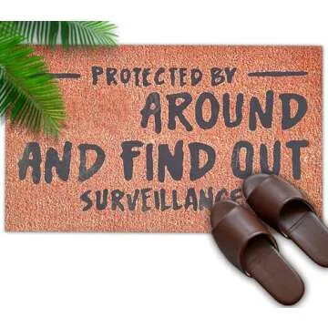 FlidRunest Funny Doormat, Welcome Mat Floor Mats, Slip and Easy to Clean, Indoor Outdoor Home Front Porch Rugs Bedroom Entrance Patio Decoration Supplies(29.5’’x17.7’’x0.6’’)