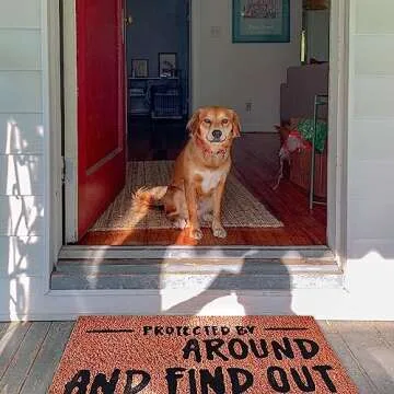 FlidRunest Funny Doormat, Welcome Mat Floor Mats, Slip and Easy to Clean, Indoor Outdoor Home Front Porch Rugs Bedroom Entrance Patio Decoration Supplies(29.5’’x17.7’’x0.6’’)